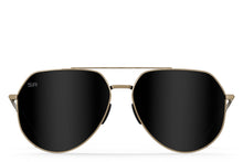 Tangle Free Aviator Hex - Black Gold Polarized