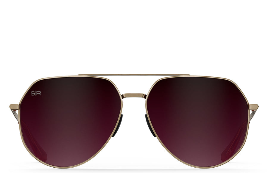 Tangle Free Aviator Hex - Cherry Fade Polarized