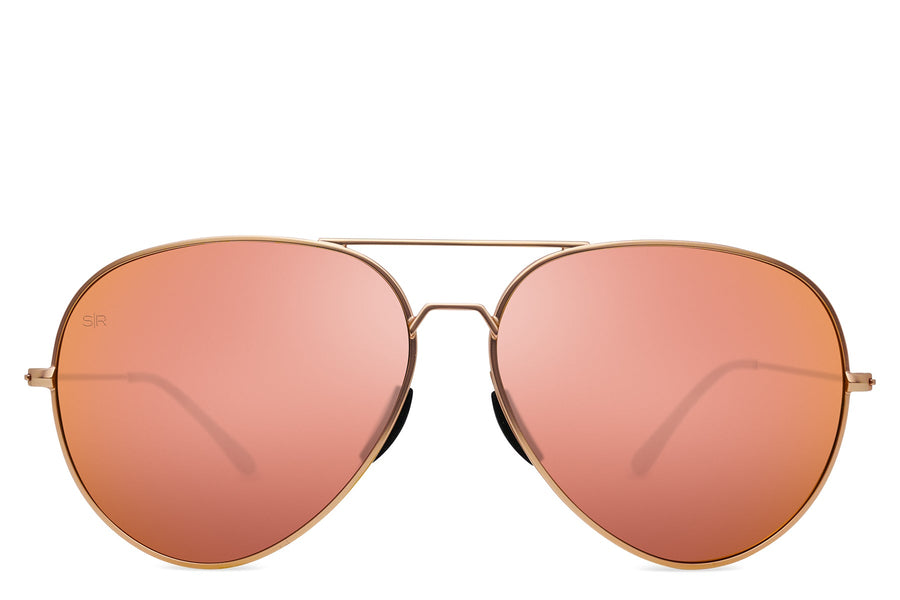 Tangle Free Aviator - Rose Gold Polarized